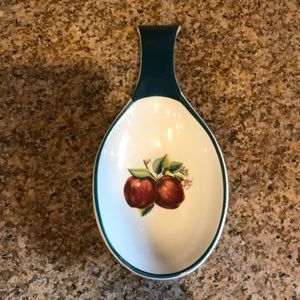 Apples Spoon Rest by China Pearl Casuals